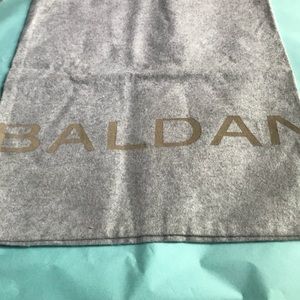 Baldan Gray Felt Dust Bag 17x13.5” Shoes Travel